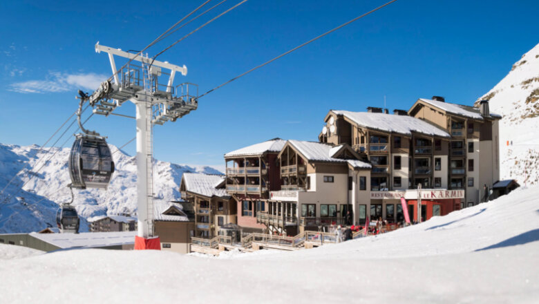 Montagnettes Le Hameau du Kashmir: luxe hotel en appartementen aan de piste in Val Thorens