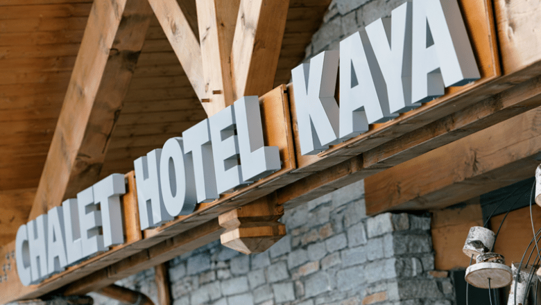 Chalet Hotel Kaya: 4 * ski in ski out wellnesshotel in Les Menuires