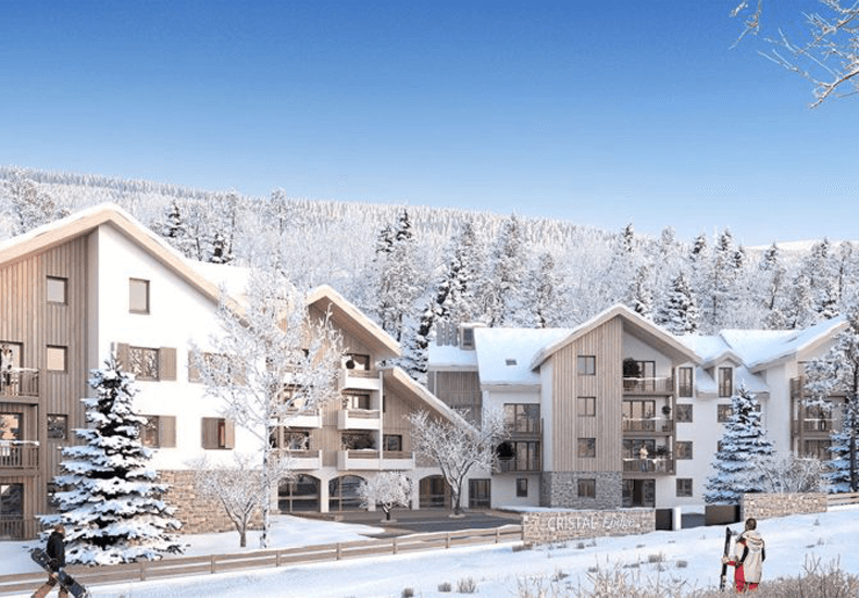 De nieuwe appartementen van Le Cristal Lodge in Chantemerle in het hooggelegen skigebied Serre Chevalier. © Summit Travel