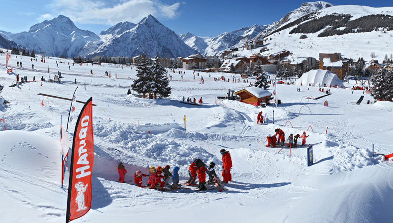 Ook Les 2 Alpes is een kindvriendelijk skigebied met het label Famille Plus © OT Les 2 Alpes / B. Longo.