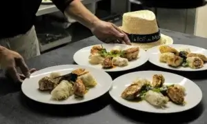 De 4 sterren eco-gite Le Toi de Monde bij Flumet heeft een groene Michelin-ster. In het restaurant boven de gite wordt uitsluitend gewerkt met regionale producten. © Le Toi du Monde.