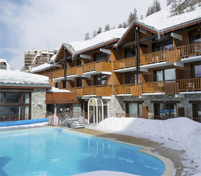 Les Chalets de Solaise: appartementen met zwembad en wellness in Val d’Isère