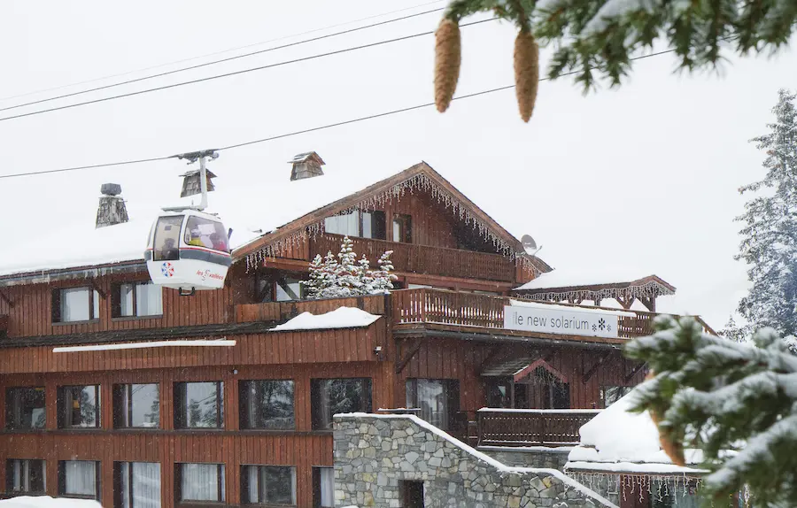 Wintersport in Courchevel 1850: Odalys New Solarium, Hotel met sauna en zwembad 4 Odalys Résidence New Solarium in Courchevel. © Odalys