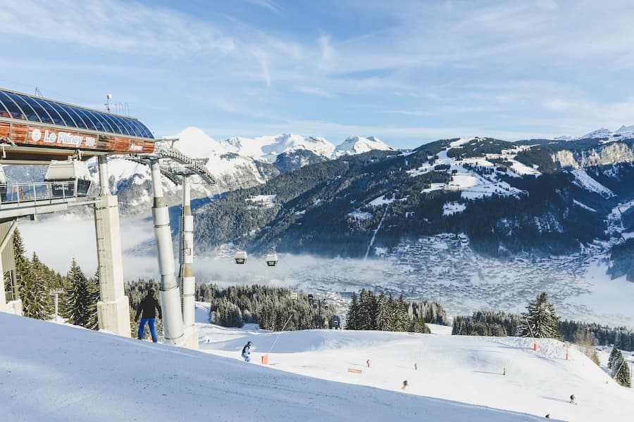 Skigebied Morzine: skigebied voor elk wat wils 2 De Pleney-gondel in skigebied Morzine. ©vtlphoto / Domaine de Loisirs de Morzine