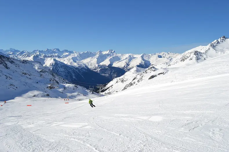 Op de skipistes van Orelle is het doorgaans een stuk rustiger dan in de rest van skigebied Orelle-Val-Thorens. © OT Orelle